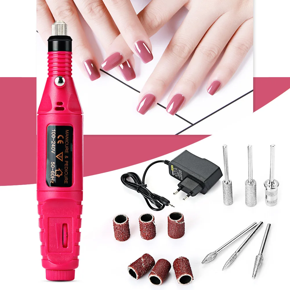 Electric Manicure Drill Accessory Nail Grinding Machine Nail Tools Pen