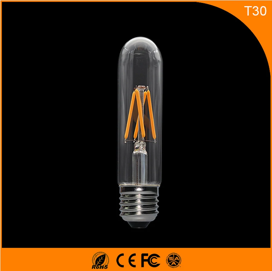 

50PCS 3W E27 B22 Led Bulb, T30 LED COB Vintage Edison Light ,Filament Light Retro Bulb AC 220V