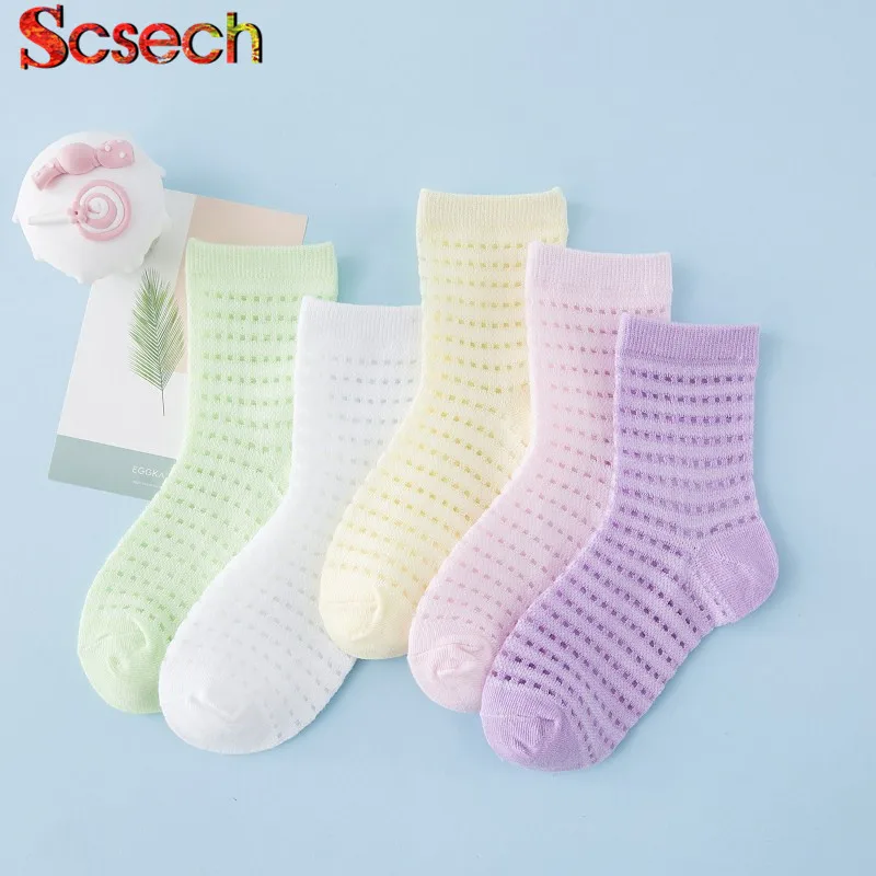 

( 10pieces/lot=5 pairs ) NEW Fashion Baby Socks Set Cute Style Mesh Ventilati Cotton Infant Toddler Children Sock for 0-7y SKW08
