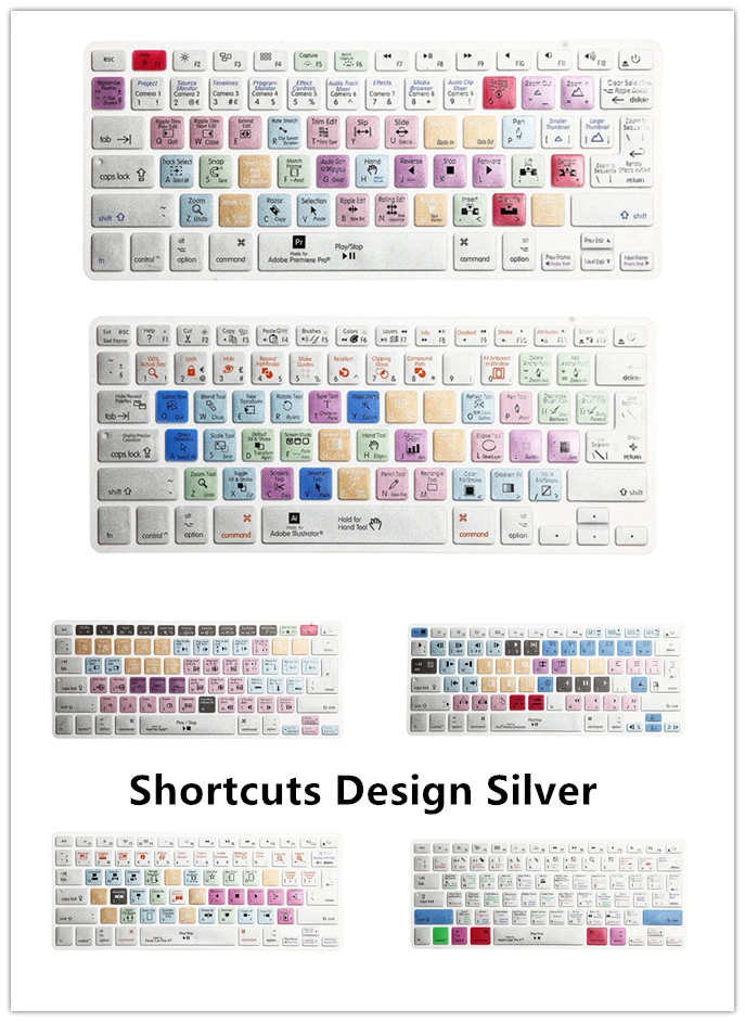 A1278 ため Adobe Premiere Pro の Final Cut Pro X 愛 Ps ショートカット用 Iphone の Imac Macbook Pro の空気 13 15 Kc A1278 Keyboard Skin Cover Keyboard Skinpro X Aliexpress