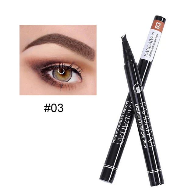 Fashion Waterproof Tattoo Eyebrow Pen Semi Permanent Makeup Eye Brow