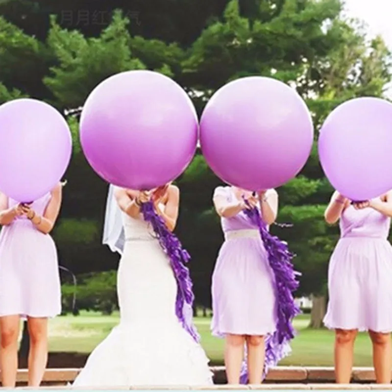 36 дюймов Большой Круглый латексный шар 14 цветов Свадебные украшения балоны Детские День рождения День Святого Валентина Декор Гигантский шар