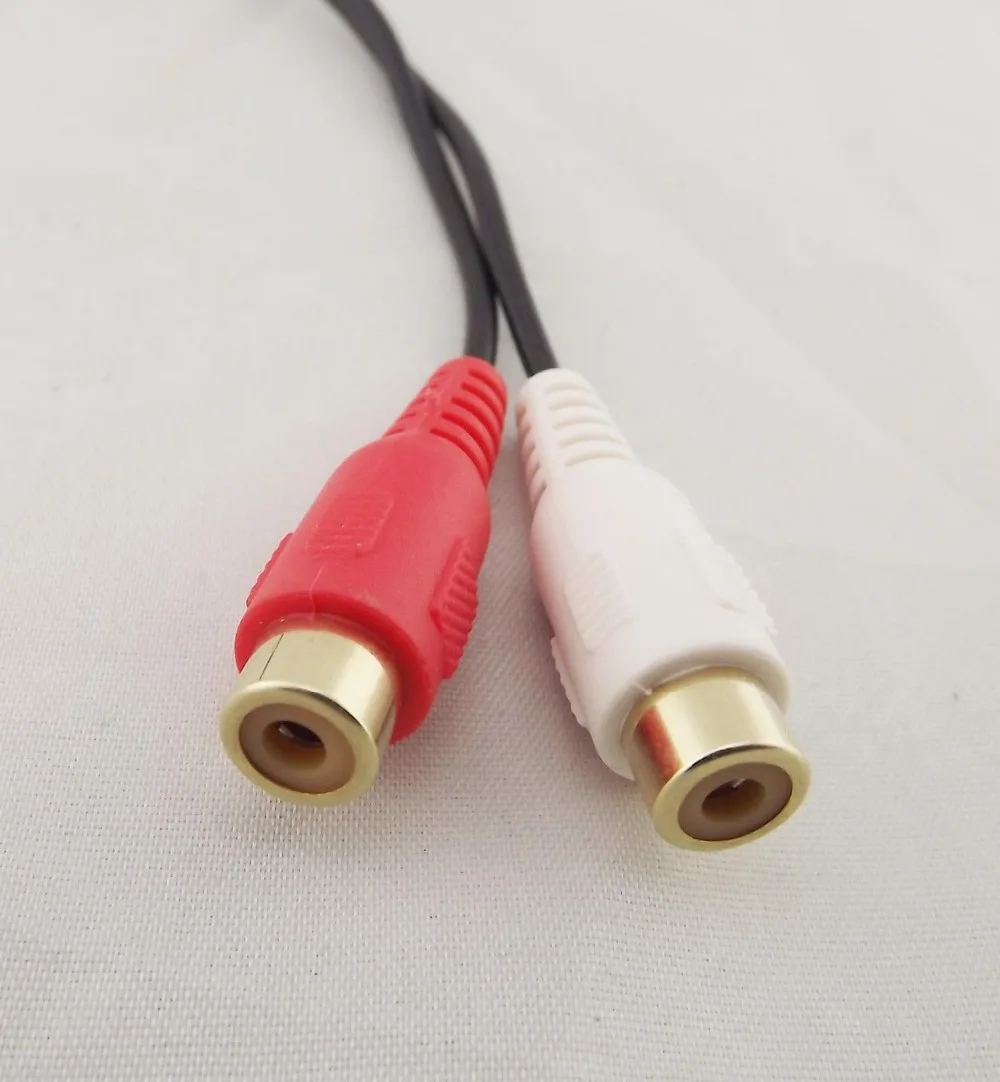 2 шт. аудио адаптер с разъемом мама 3 5 мм 25 см|adapter cable|cable adapterstereo splitter audio |