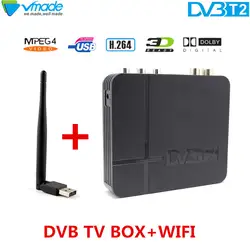 Vmade DVB T2 K2 цифрового ресивера Full HD 1080p DVB Поддержка HD Youtube Bisskey DVB-T2 LNB ТВ тюнер рецепторов + USB Wi-Fi