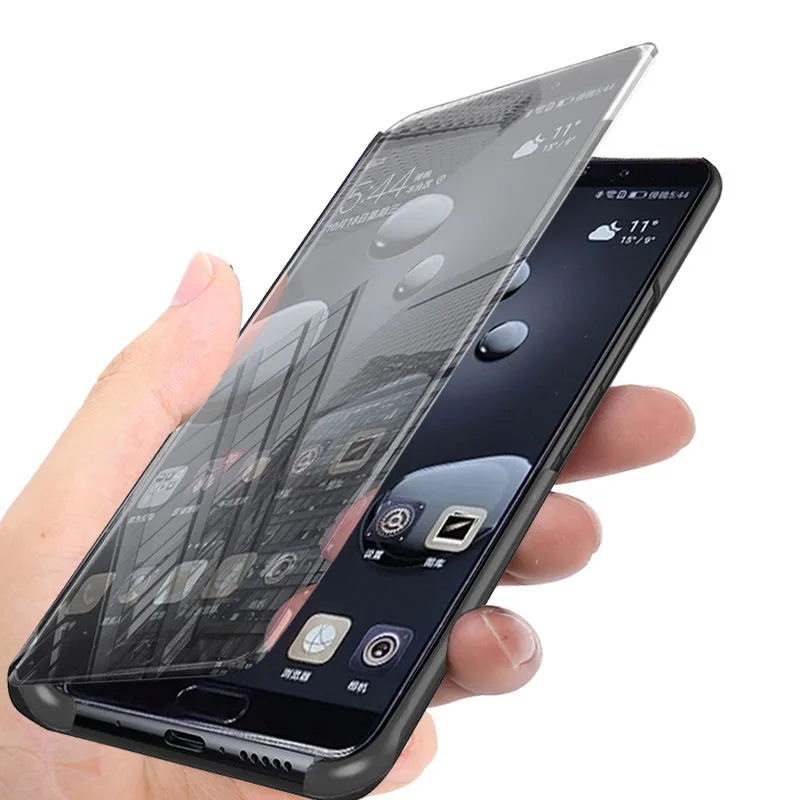 Умный зеркальный Чехол С Откидывающейся Крышкой для Samsung Galaxy S8 S9 плюс S10 S10e S7 край S6 Note 9 8 J7 J5 A6 A8 J4 J8 J6 A5 крышка