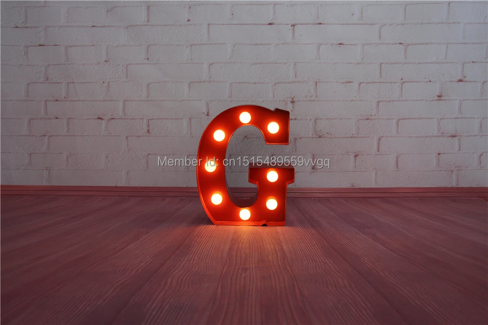 Red Metal Letters With Lights Mesmerizing 9" Red Metal Letters Light Led Alphabet Marquee Sign Vintage Metal Design Decoration Red Metal Letters With Lights Extraordinary 9" Red Metal Letters Light Led Alphabet Marquee Sign Vintage Metal Inspiration
