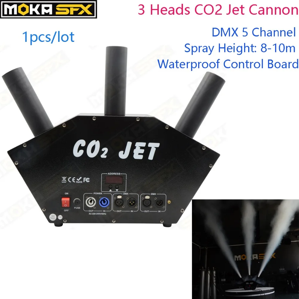 1 шт. 3 головки Co2 ткацкий станок Водонепроницаемый Управление Совета DMX Управление для диско-шоу ночной клуб Stage вечерние украшения