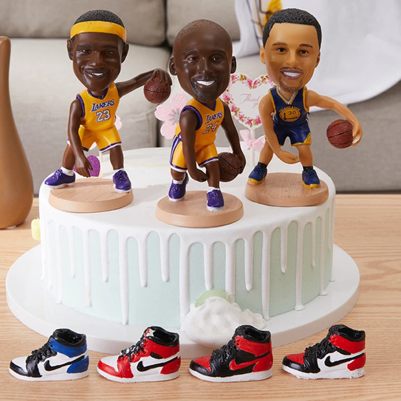 

Home decoration accessories Basketball Player Star Baking cake figurines home accessories miniatures decroracion hogar decor