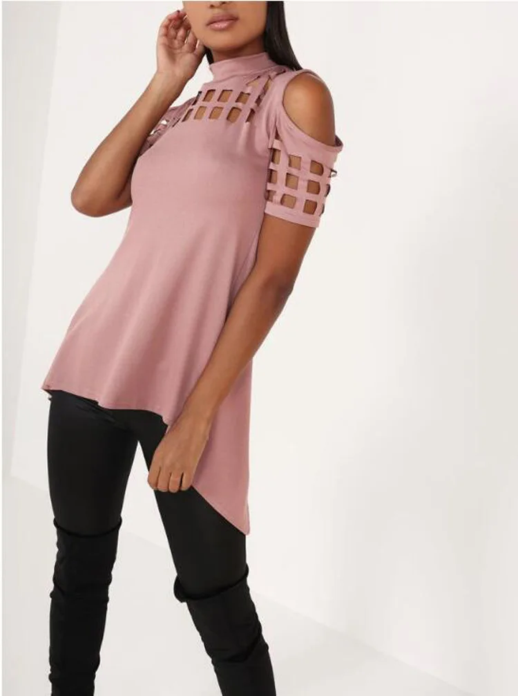 Aizhuner пикантные открытые ягодицы рендеринга Летняя женская футболка BKL|top shirt|woman top