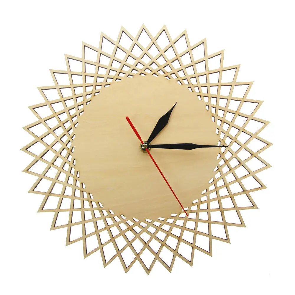 Never Let Anyone Dull Your Arabic Numeral Round Battery Operated Mother's Day Father's Day Present Vintage Wooden Wall Clock 12 Inch