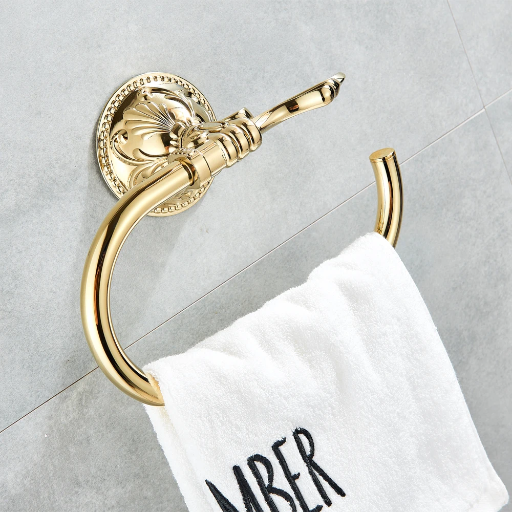 Золотой крюк латунь настенная бельевая вешалка ткань крюк стены крюк, крючок для одежды для ванной дополнительная вешалка медный материал