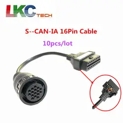 10 шт./лот новые S--CAN-IA 16Pin кабель для tcs cdp + M8 CDP + 16 Pin OBD2 кабель-удлинитель для Sc --ia Бесплатная доставка