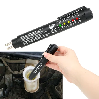 

Auto Liquid Testing Brake Fluid Tester Pen 5 LED Indicator Display Brake Fluid Tester Digital for DOT3/DOT4 Mini Electronic Pen