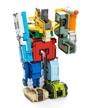 

10pcs Number 0-9 boy toy set diamond block fit armor 3-6-10 years old deformation gift