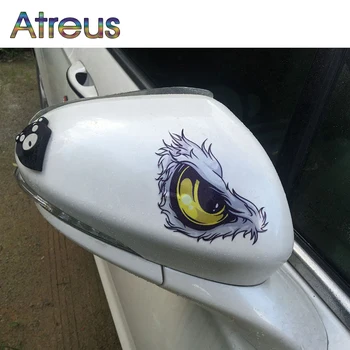 

Atreus 2pc Car-Styling 3D Eagle Eyes Auto Stickers For Honda Accord CRV Fit Mitsubishi ASX Lancer 10 9 Jeep Wrangler Accessories