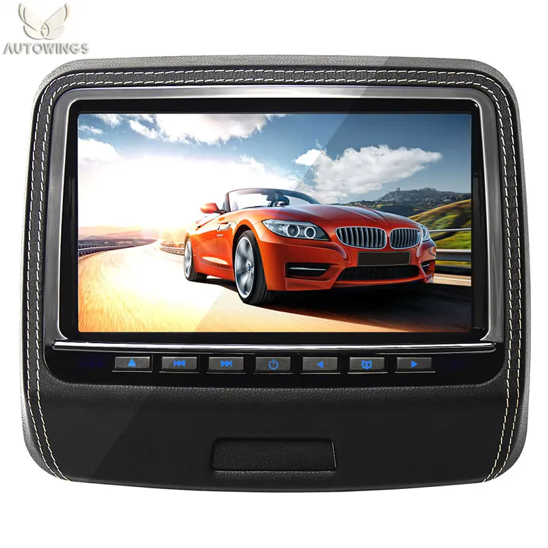 9 Inch HD 800*480 LED Touch screen Car Headrest DVD Player Monitor