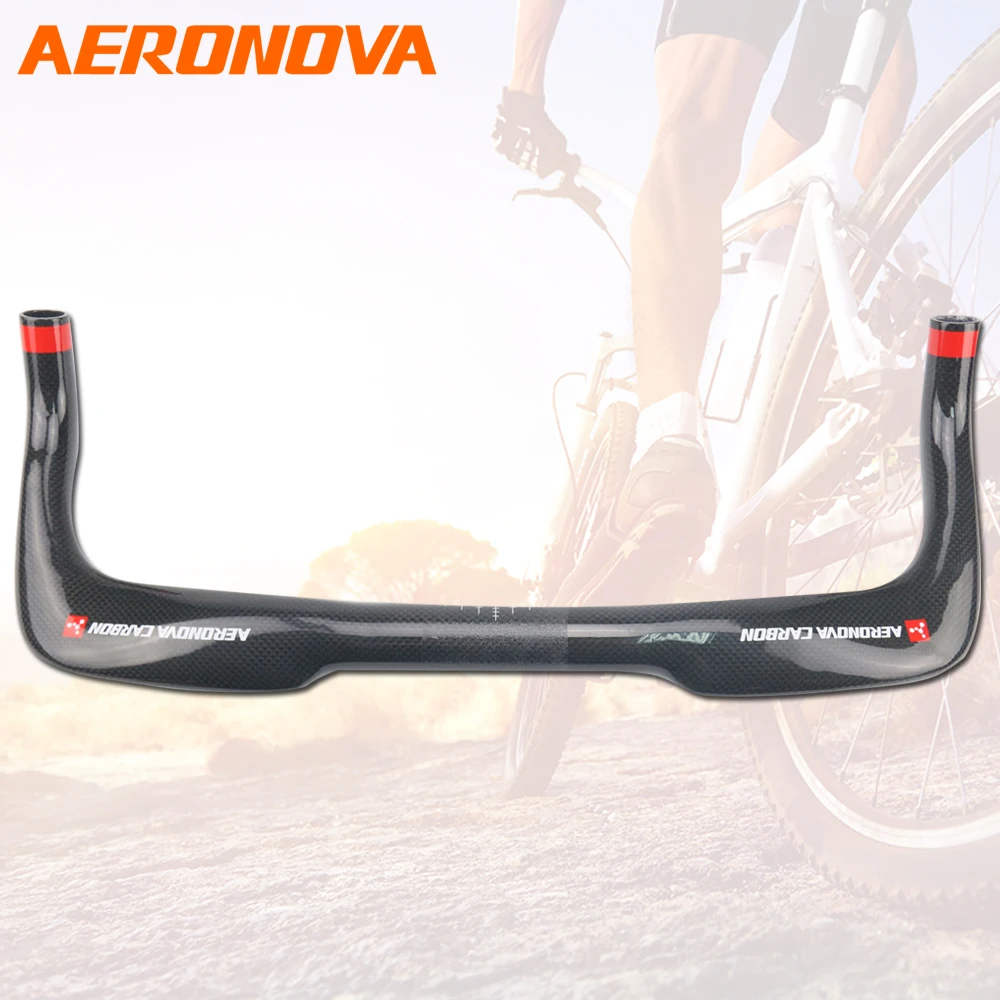 Велосипедный руль AERONOVA Bullhorn Carbon TT Bar дорожный Упор для рук велосипедный черный