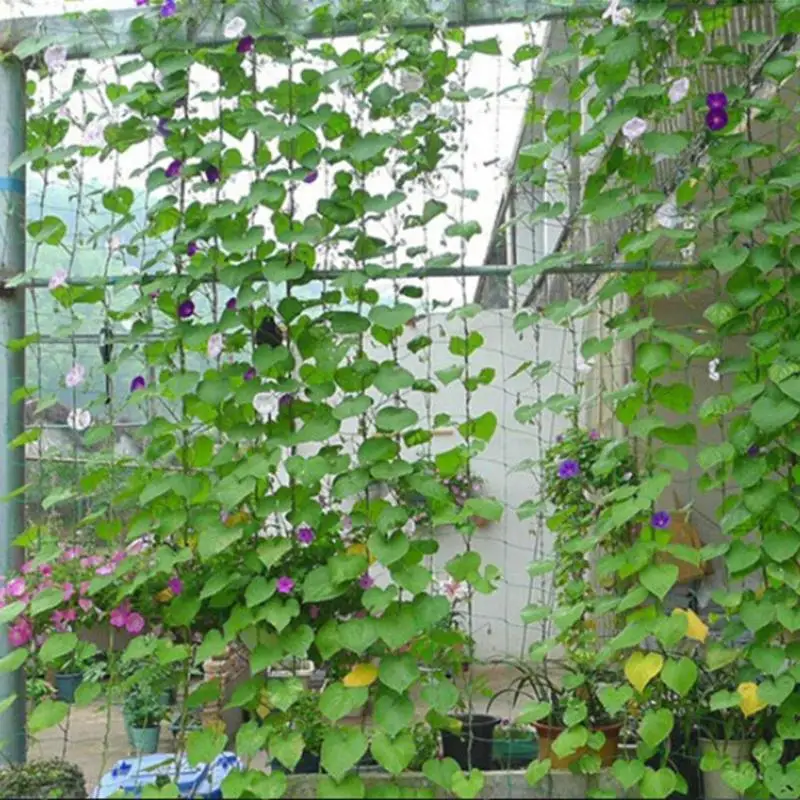 5x1.8m/2.7m Garden Vegetable Green Nylon Net Flowers Garden Vegetable Melon Climbing Grow Fence Climbing Plant Growth Mesh Scale