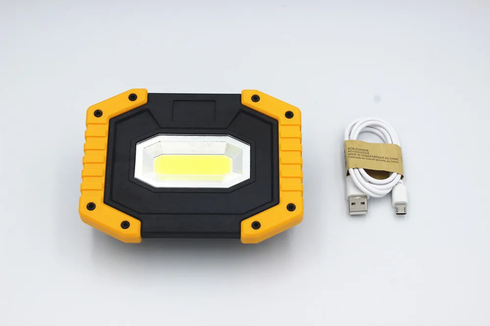3 modo de Trabalho ao ar Luz de Acampamento Levou Holofotes Cob Portátil 20 w Livre Luz 18650 Bateria Recarregável Portátil Lanternas 13 Cheap Lanternas portáteis