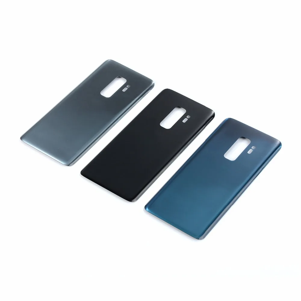 5 шт./лот для samsung Galaxy S9 G960 G960F/S9+ S9 плюс G965 G965F Батарея Крышка задняя дверь Корпус сзади Стекло случае