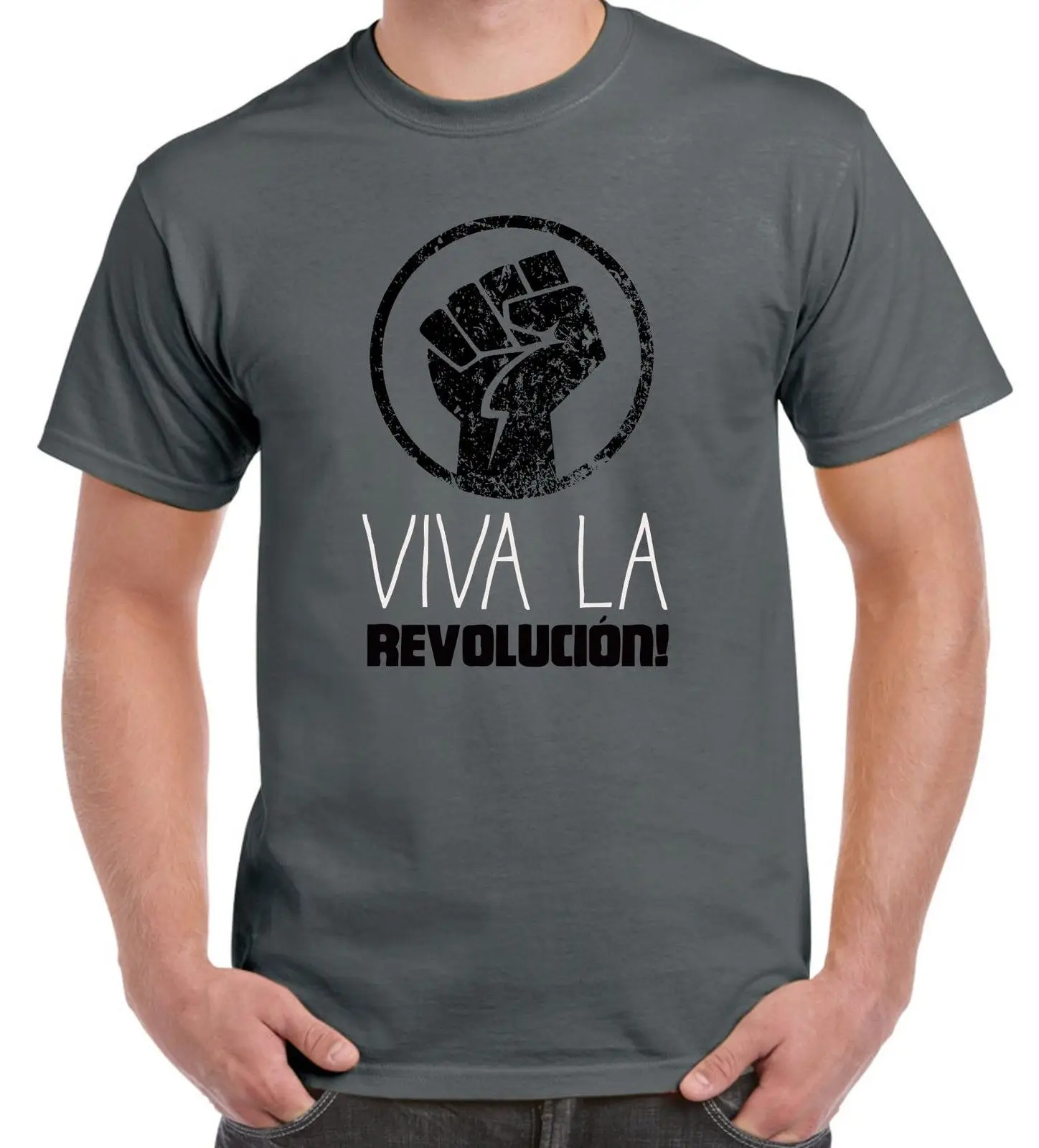 Viva La Revolution куба для мужчин футболка Че Гевара Маркс коммунизм Прохладный повседневное гордость Мужская Унисекс