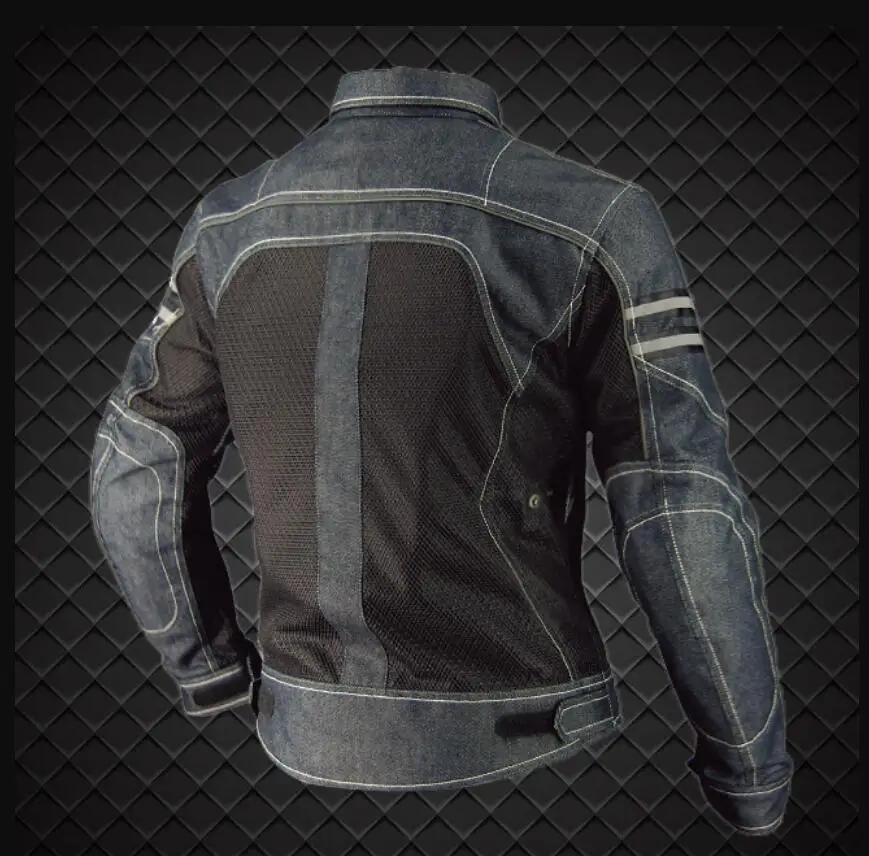 Летняя мотоциклетная куртка, дышащая мотоциклетная одежда, джинсовая мотоциклетная сетчатая куртка, джинсовая куртка для езды, анти-осень JK006