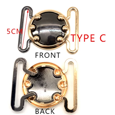 Новая мода для женщин 50 мм золото серебро черный cilp квадратный металлический ремень пряжки Ремесла декоративные пряжки DIY одежды аксессуары для шитья - Цвет: TYPE C