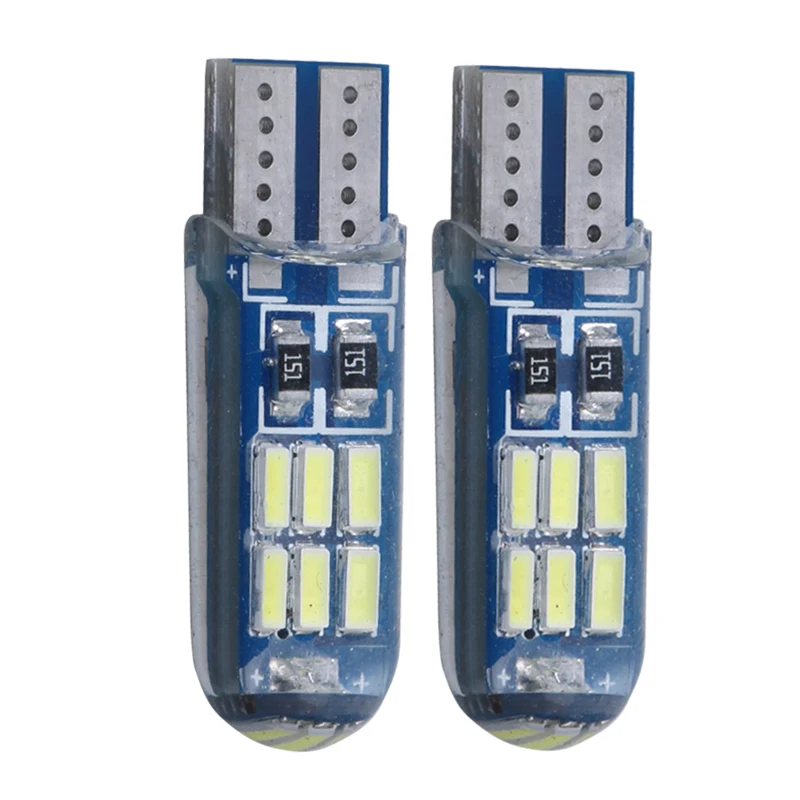 4 шт. высокое качество Автомобильные светодиодные лампы T10 4014 24 SMD 12 В