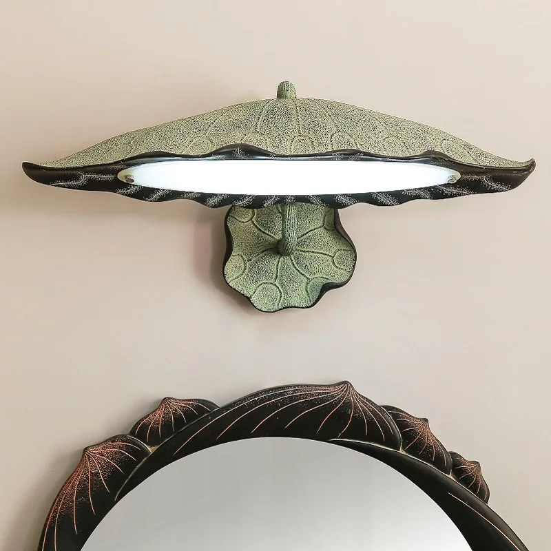 

Modern new Chinese mirror lamp toilet bathroom cabinet dresser lighting creative antique art wall lamp lw413254
