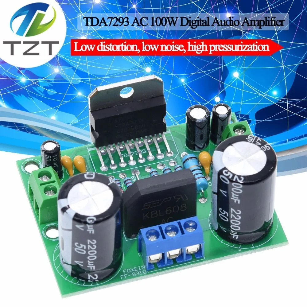 

TZT TDA7293 Digital Audio Amplifier Board Mono Single Channel AC 12v-50V 100W