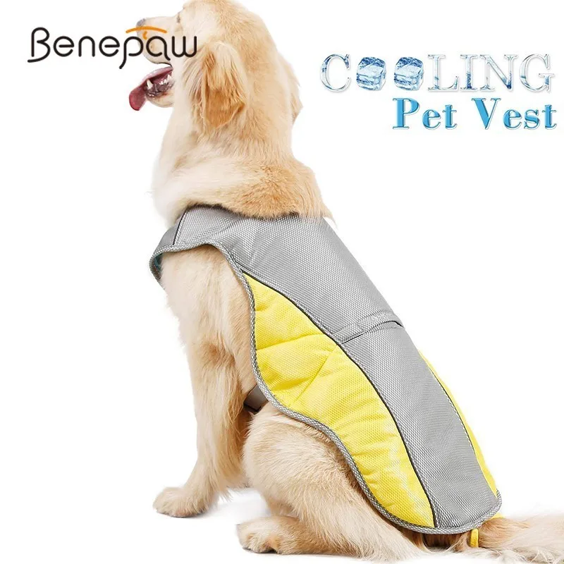 Benepaw регулируемый ремень охлаждающий жилет для собачьей упряжки крепление отверстие маленькая одежда для больших собак летняя
