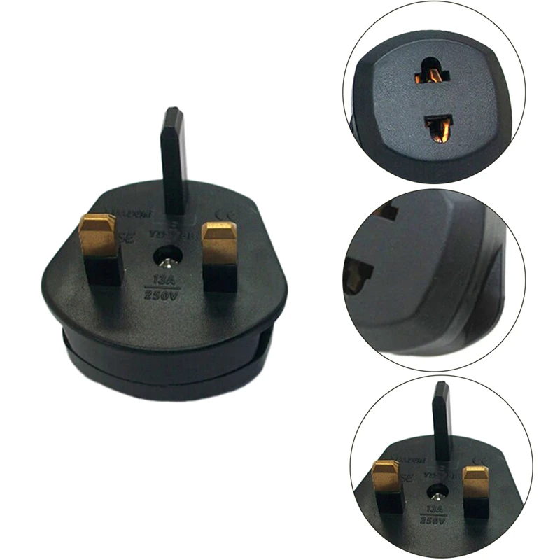 Лидер Продаж AC Мощность Зарядное устройство Plug ЕС в Великобритании адаптер переменного тока Мощность конвертер ЕС 2 Шпильки в