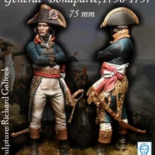 [Лун способ миниатюры] Александрос модели вообще Бонапарт, 1796-1797 75 мм Белый Металл Миниатюрный