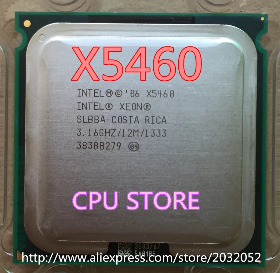 Процессор Intel Xeon X5460 3,16 ГГц/12 м/1333, близкий к LGA771 Core 2 Quad Q9750 cpu(дайте два адаптера 771-775