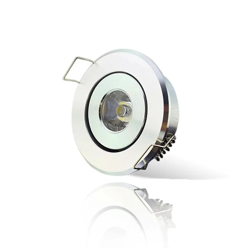 Mini LED spot lights dimmable 3W DC12V recessed ceiling lamp 220V 40-45mm jewelry lighting downlight for cabinet showcase light 3
