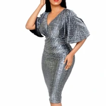 Летнее женское офисное платье, женские вечерние платья с глубоким v-образным вырезом, сексуальные эластичные платья-карандаш Festa De Vestidos