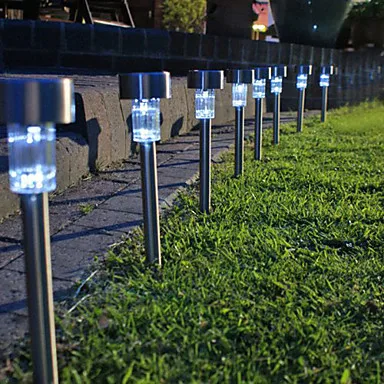 8pc Stainless Steel Led Solar Garden Light Lamp Power 8pc Stainless Steel Led Solar Garden