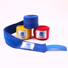 ZOOBOO 2pcs/Roll 3M Cotton Sports Strap Boxing Bandage Sanda Muay Thai MMA