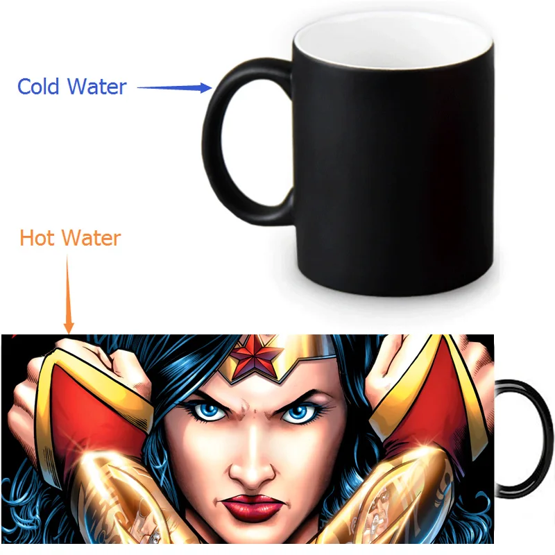 Buy Wonder Woman mug 12 OZ/350ml morphing coffee mugs