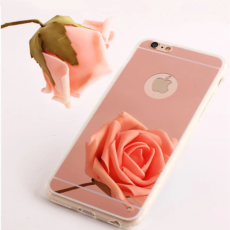 Зеркальный чехол для iPhone X 10 XS XE Max 6 s 6S 7 Plus 5 5S 5SE 6plus 6splus 7plus iPhone7 мягкий силиконовый