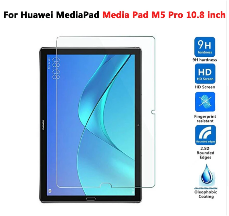 Закаленное стекло для huawei MediaPad T5 10, Защитное стекло для планшета huawei Mediapad M5 Lite 10 C5 8,0 M3 M2 10,0 8,4, пленка - Цвет: M5 Pro 10.8 inch