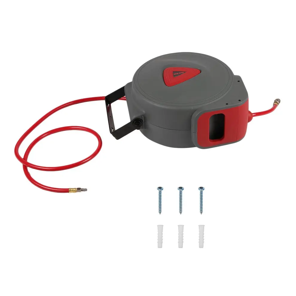 

Adjustable Air Hose Reel With 1/4 Quick Connector High Stability 30M Auto Rewind Wall Mounted Garage Workshop Accessories