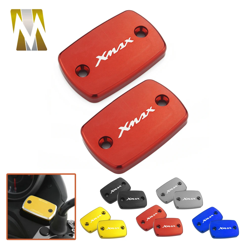 With Logo For Yamaha Xmax300 x max X-MAX 300 2017 2018 Motorcycle Brake Clutch Oil Fluid Reservoir Cap Cover (9)