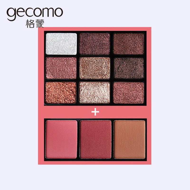 

Charming 9 Color Eyeshadow + 3 Color Blush Sets Palette Make Up Palette Shimmer Pigmented Eye Shadow Powder Beauty Tool Makeup