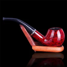Men's Portable Smoking Pipe Herbal Tobacco Pipe Grinding Machine Pipe Gift Pipe Fittings Long Resin Pipe Smoking Tobacco Pipe