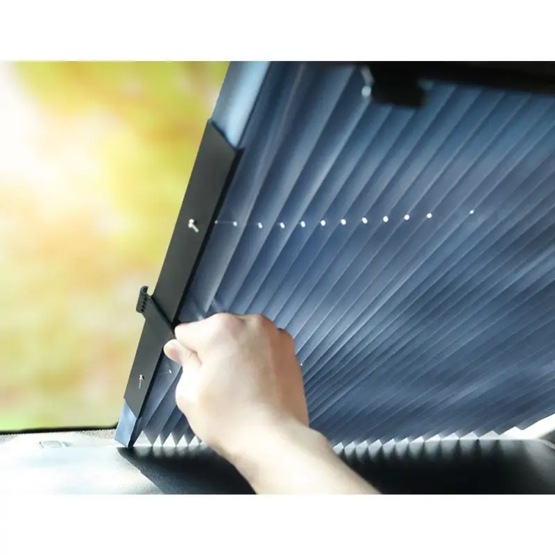 70 см Окно Солнцезащитный козырек УФ Защита Шторы обновления выдвижной внедорожник Грузовик спереди автомобиля Ветровое стекло теневое