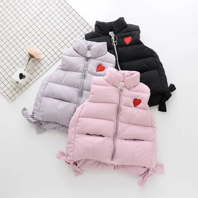 

Kids Vest Children Girls Vest Zipper Jacket Winter Autumn Waistcoats For Boy Baby Outerwear Coats For Girls Clothing 2-7 Year