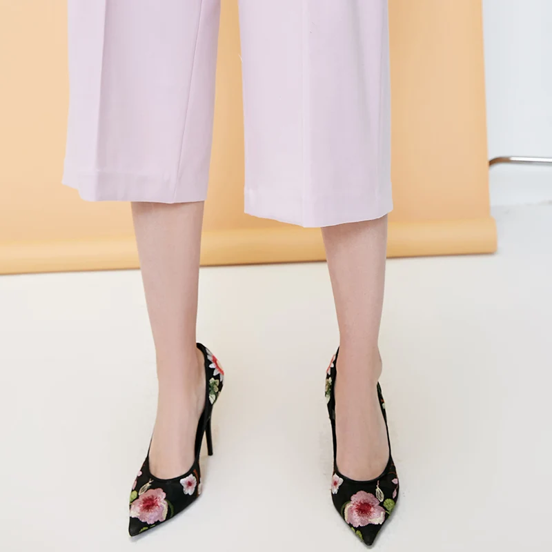 Vero Moda новые женские брюки Капри с высокой талией для отдыха с объемной боковой молнией и широкими штанинами на шнуровке | 31836J515