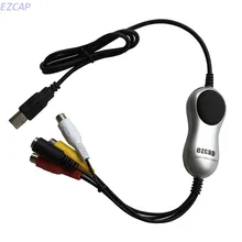 USB2.0 аудио-видео карты захвата, захват аналогового видео с VHS, V8, Hi8 видеокамеры в цифровой формат, аналоговый/цифровой