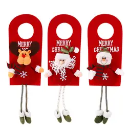 Рождество Санта Клаус Олень Снеговик стиль двери Настенное подвесное украшение подарок Рождественский подарок